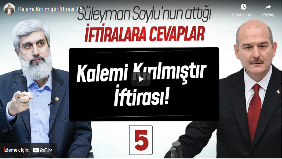Cumhurbaşkanı Erdoğan’ın kalemi kırılmıştır iftirasına Cevap