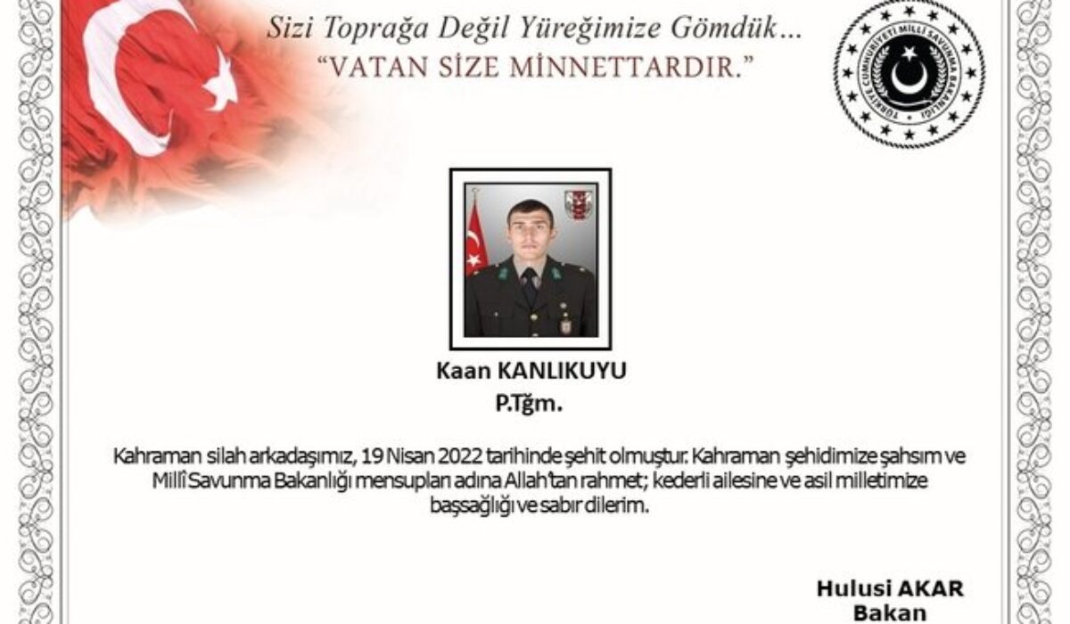 MSB’den acı haber! Pençe-Kilit operasyon bölgesinde bir askerimiz daha şehit oldu ad-mania