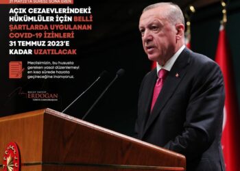 Cumhurbaşkanı Erdoğan’dan Açık Cezaevi Mahkumlarına Müjde !