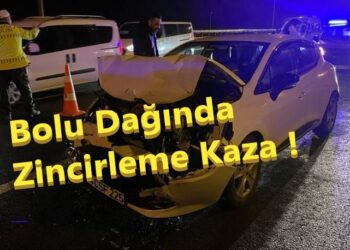 Bolu Dağında Zincirleme Kaza