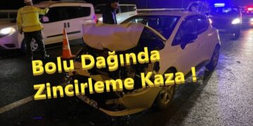 Bolu Dağında Zincirleme Kaza