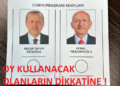 28 Mayıs’ta Oy Kullanacak Olanların Dikkatine !