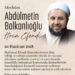 Abdulmetin Balkanlıoğlu Hoca Efendi’nin Vefatının seneyi devriyesi
