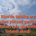 Rize’de Tehlike arz Eden Yüksek Gerilim Telleri Onarıldı
