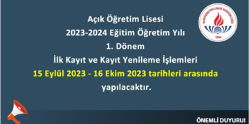 Açık Öğretim Öğrencileri İçin Son Çağrı !