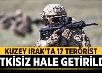 Kuzey Irak’ta 17 terörist etkisiz hale getirildi