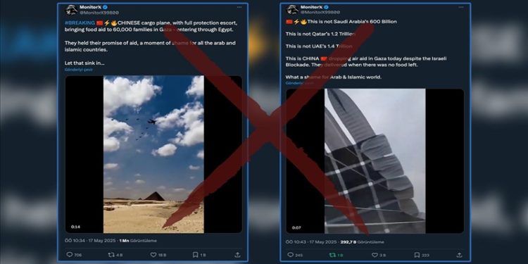 Çin, Gazze’ye  uçaklarla gıda ikmali yaptı mı?